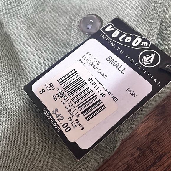 NWT Volcom Linen Pants sz S - Picture 9 of 9